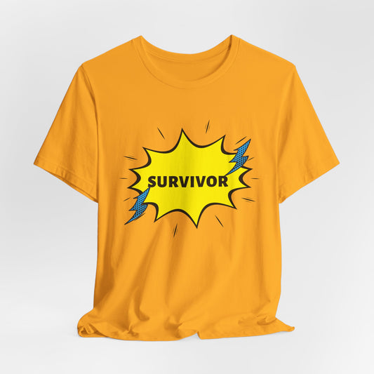 "Survivor" Jersey Short Sleeve Tee