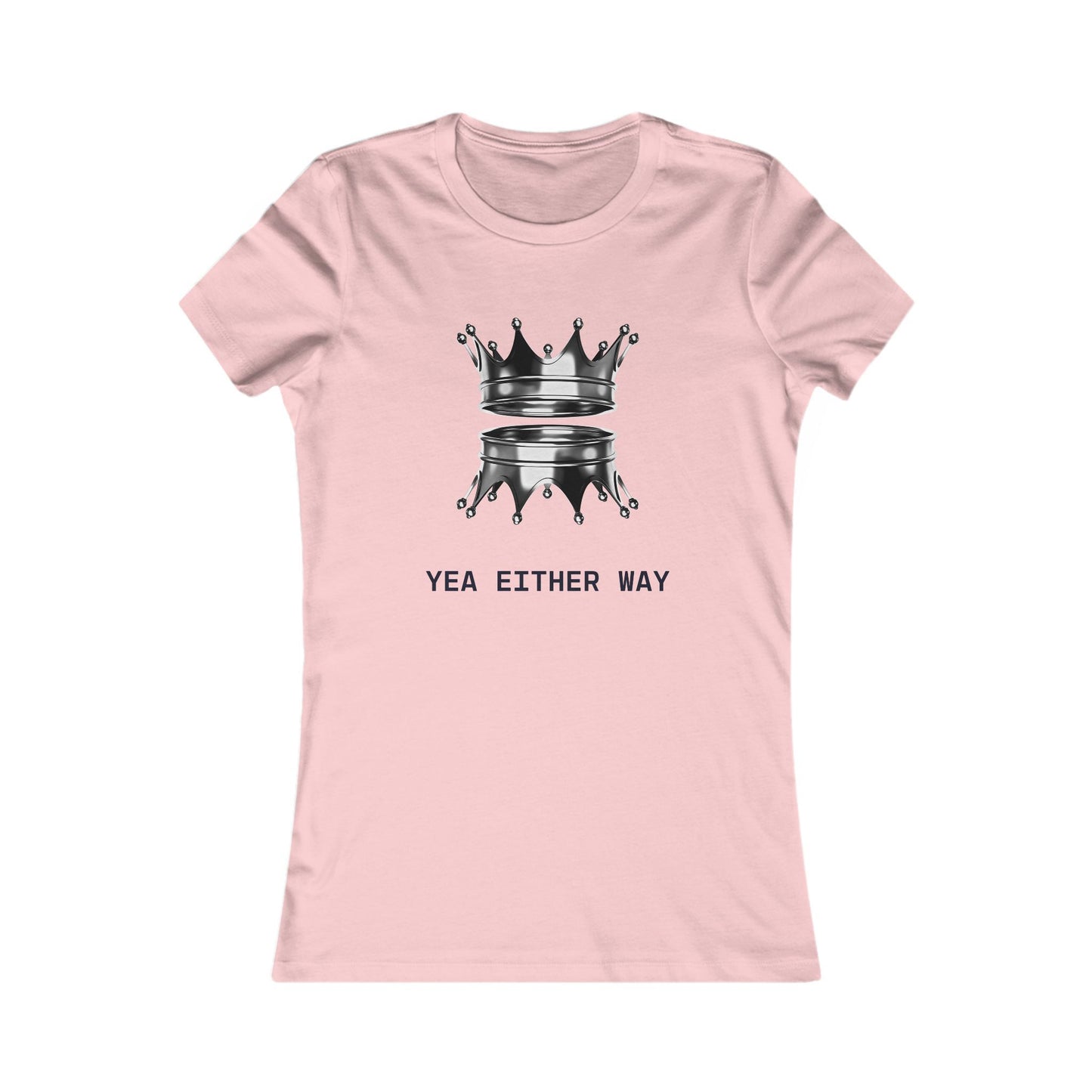 Yea Either Way Fitted T-Shirt