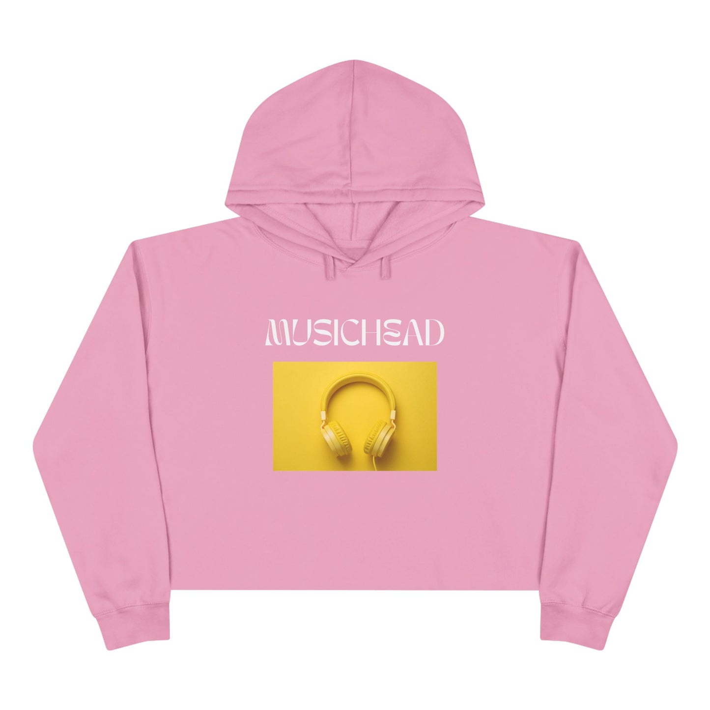 Musichead Crop Hoodie