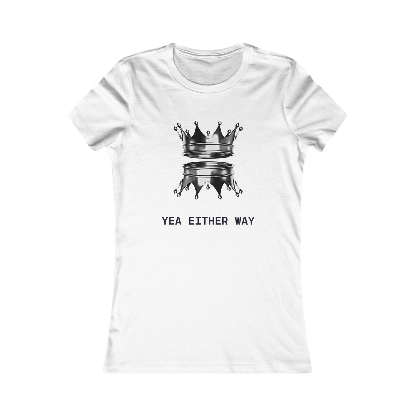 Yea Either Way Fitted T-Shirt