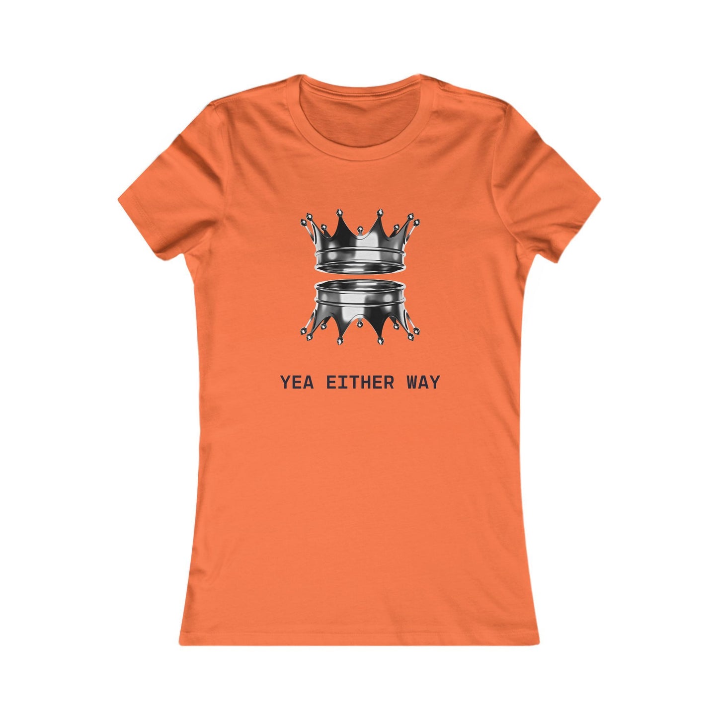 Yea Either Way Fitted T-Shirt