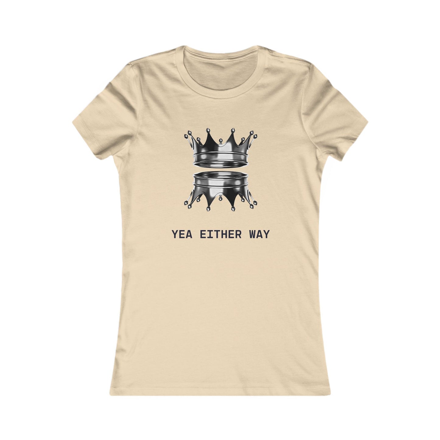 Yea Either Way Fitted T-Shirt