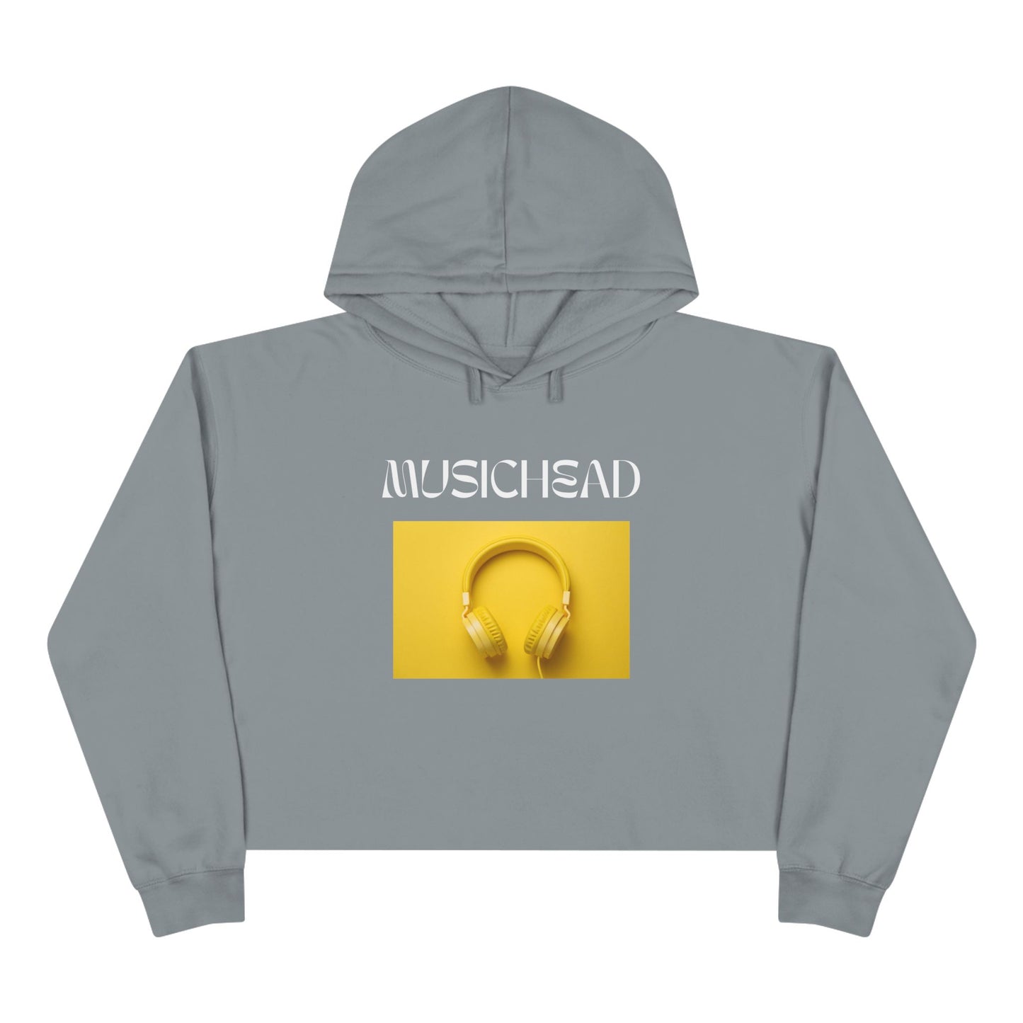 Musichead Crop Hoodie