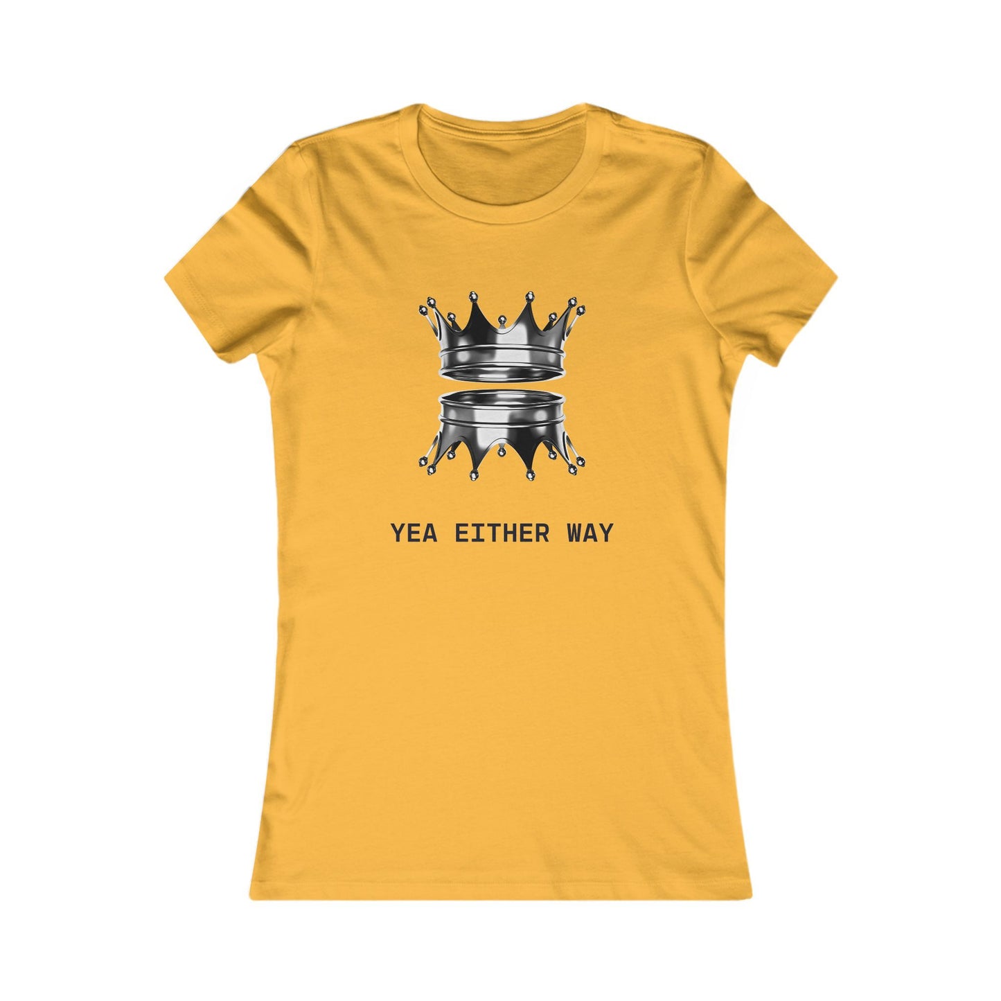 Yea Either Way Fitted T-Shirt