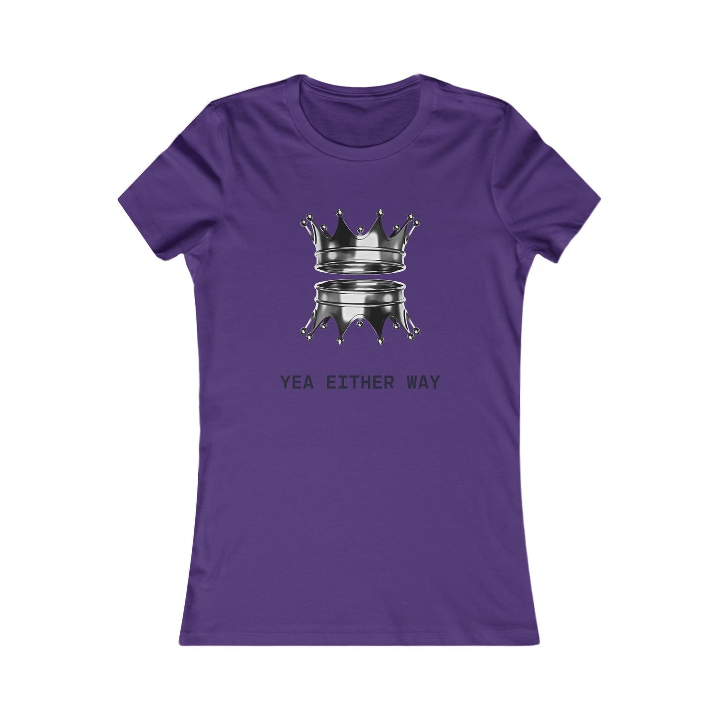 Yea Either Way Fitted T-Shirt