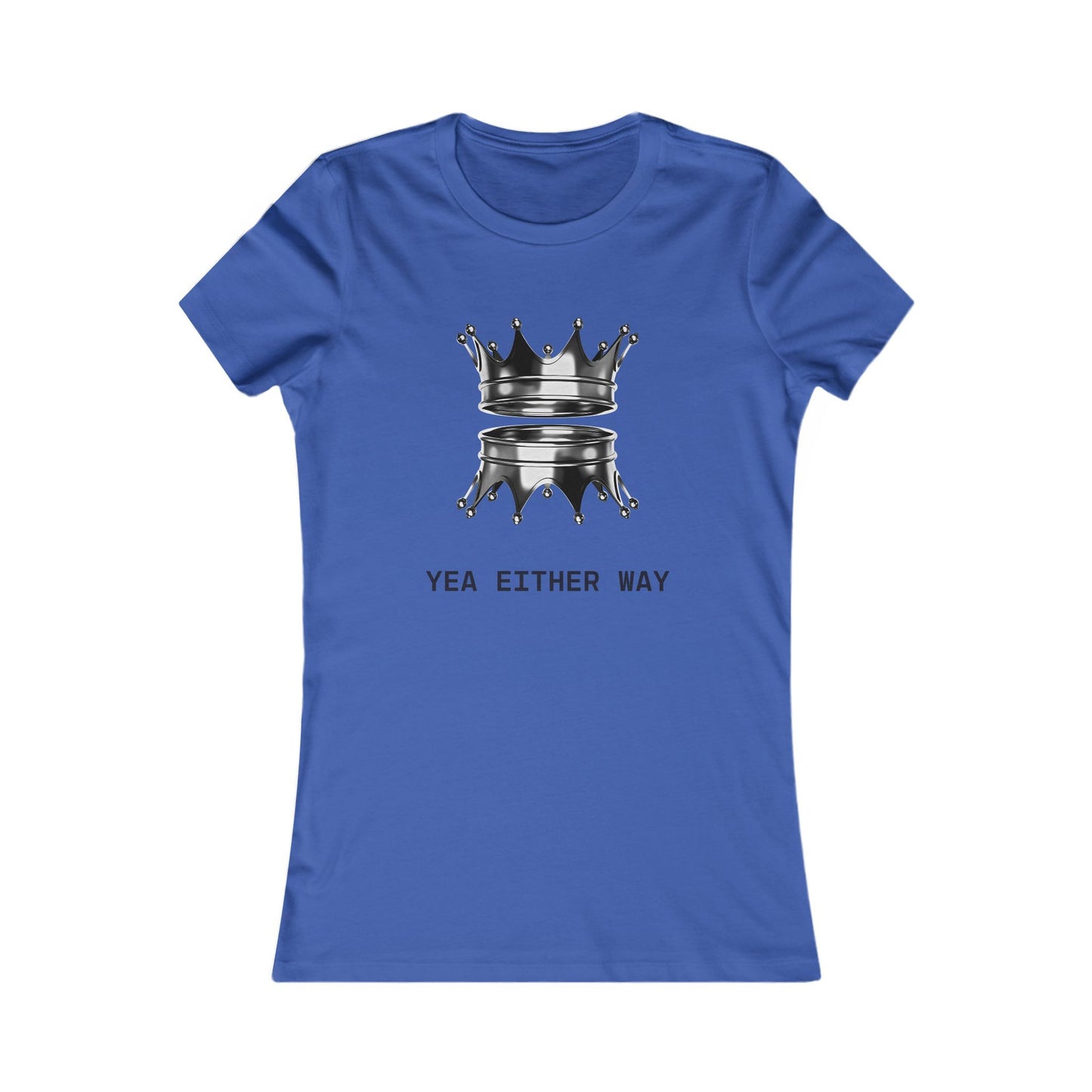 Yea Either Way Fitted T-Shirt