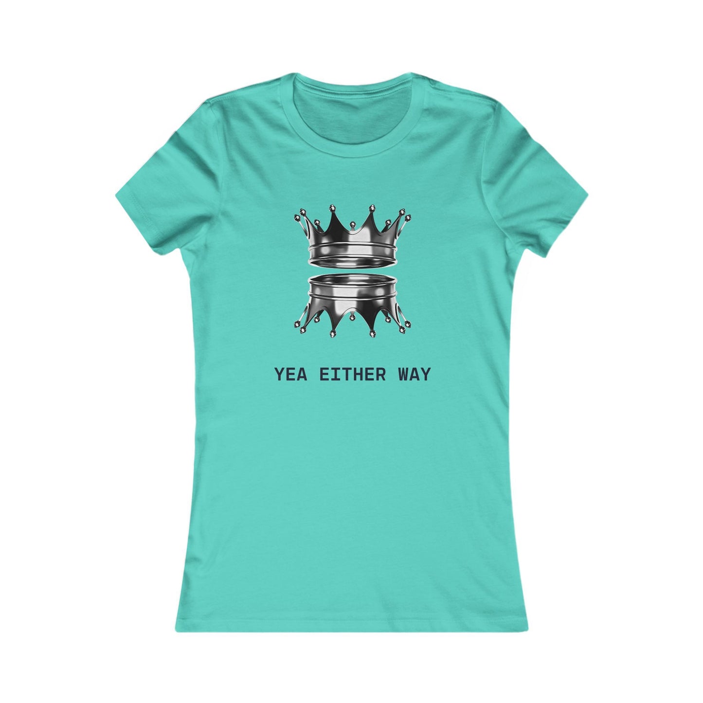 Yea Either Way Fitted T-Shirt