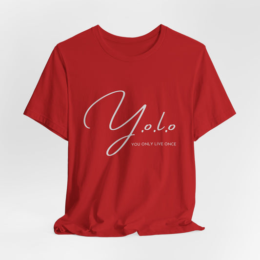 "Y.o.l.o"  Jersey Short Sleeve Tee