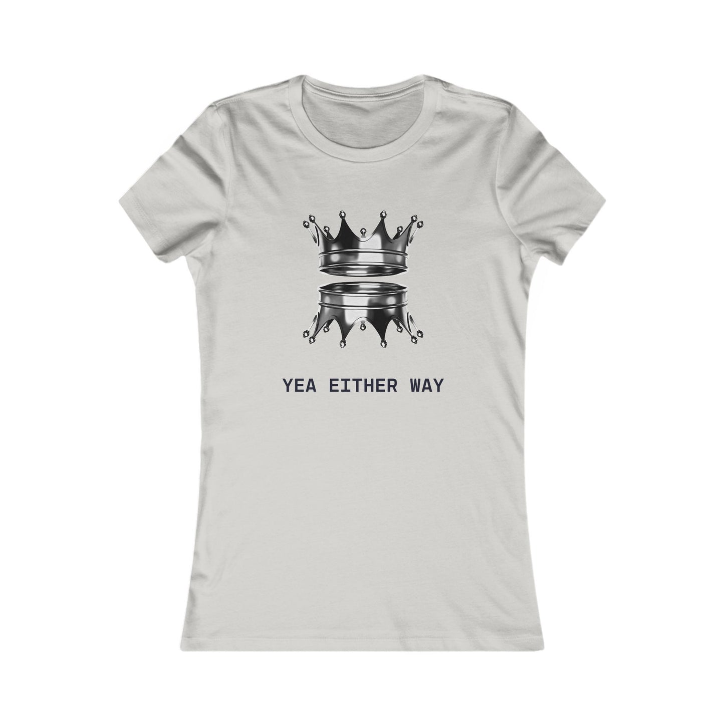 Yea Either Way Fitted T-Shirt
