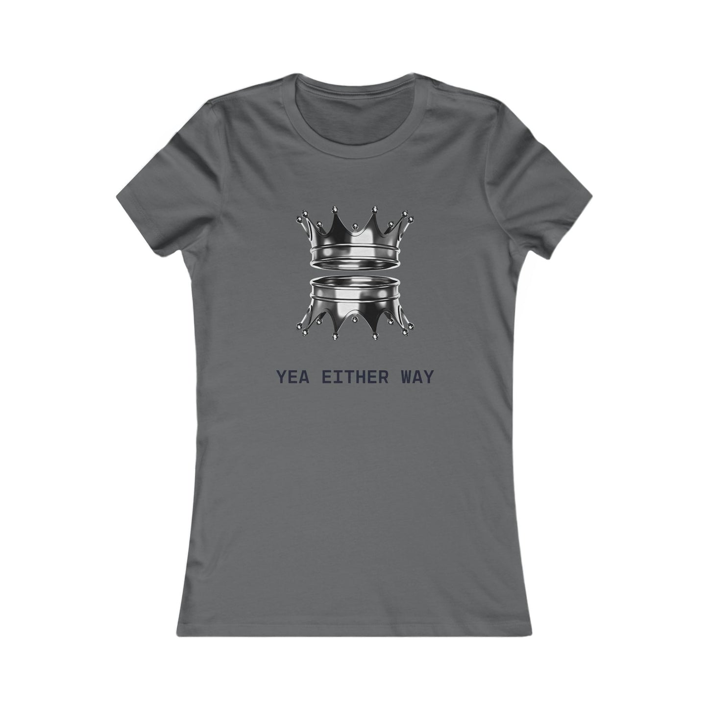 Yea Either Way Fitted T-Shirt