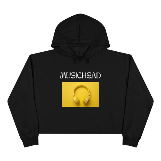 Musichead Crop Hoodie