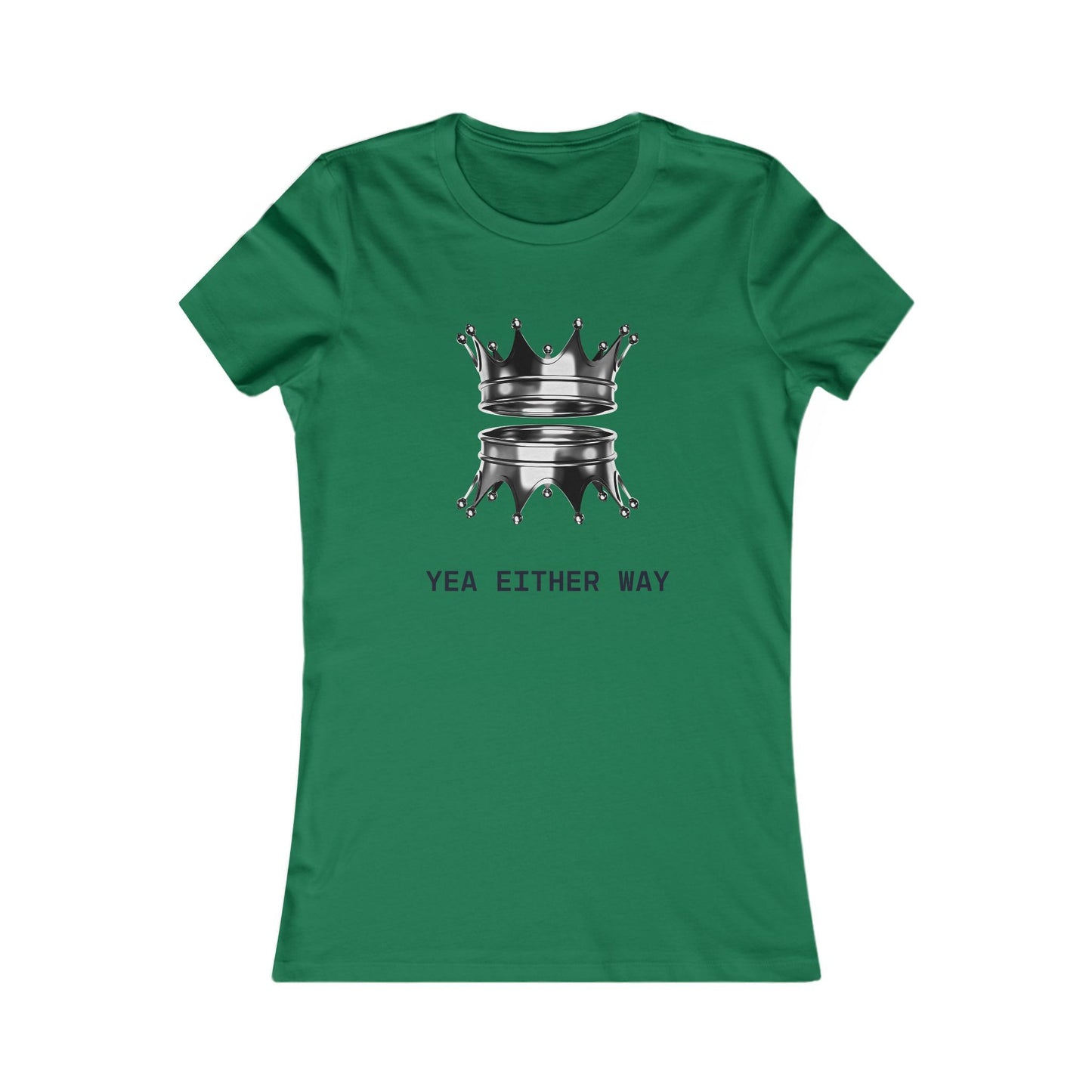 Yea Either Way Fitted T-Shirt