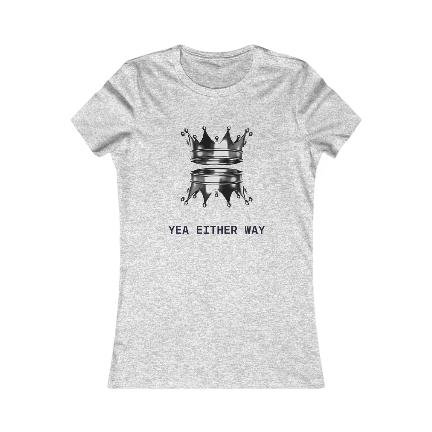 Yea Either Way Fitted T-Shirt