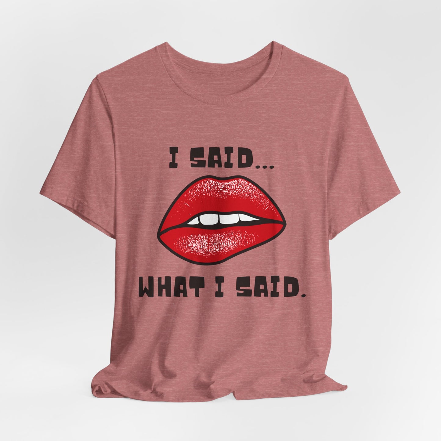 "I Said What I Said" Jersey Short Sleeve Tee