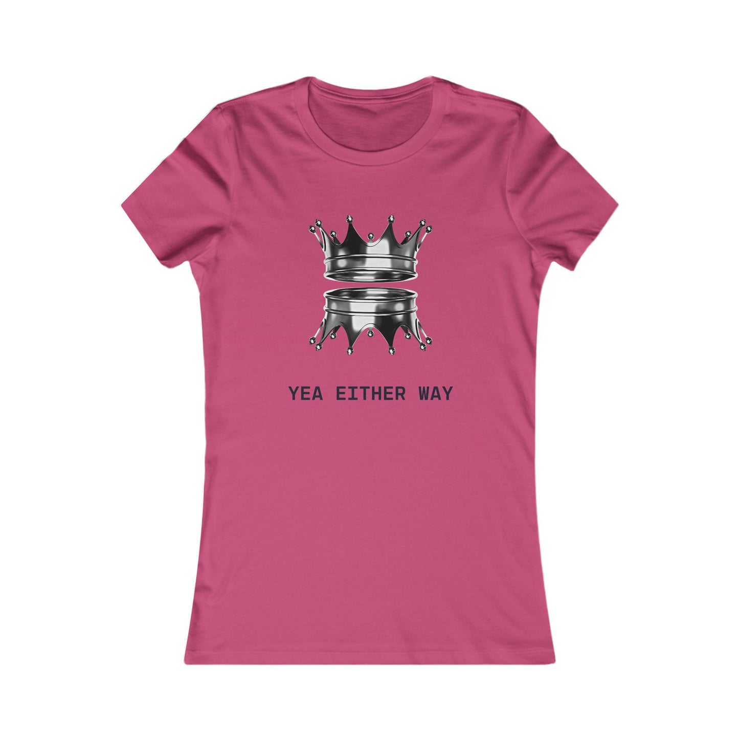 Yea Either Way Fitted T-Shirt