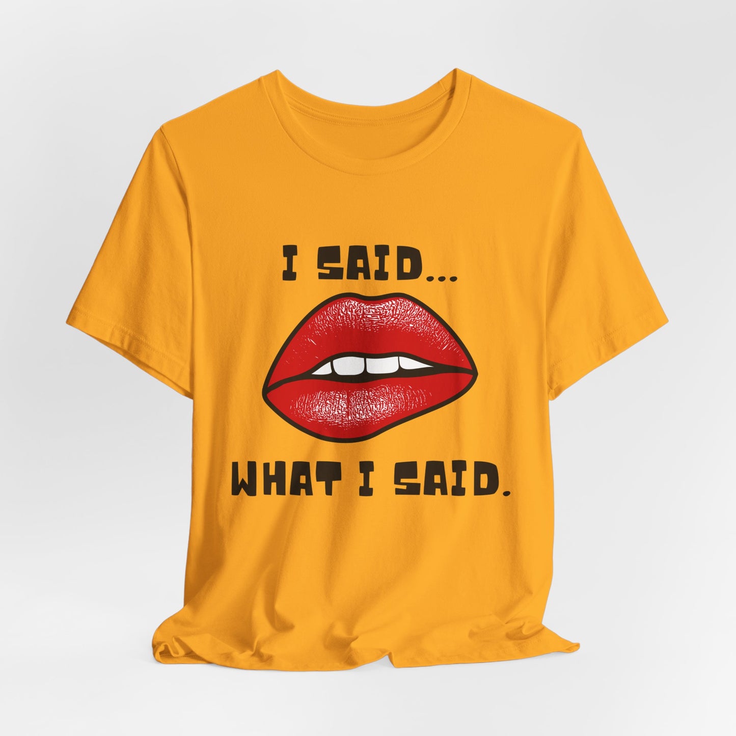 "I Said What I Said" Jersey Short Sleeve Tee